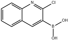 2-CHLOROQUINOLINE-3-BORONIC ACID 구조식 이미지