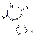 2-(3-Iodophenyl)-6-methyl-1,3,6,2-dioxazaborocane-4,8-dione 구조식 이미지