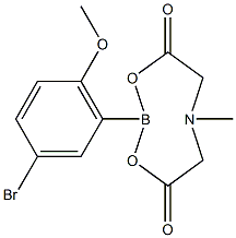 2-(5-Bromo-2-methoxyphenyl)-6-methyl-1,3,6,2-dioxazaborocane-4,8-dione Structure