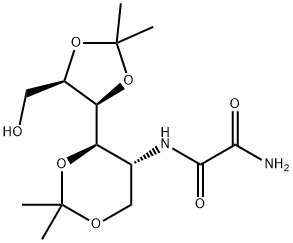 2-Deoxy-1,3:4,5-di-O-isopropylidene-2-oxamoylamino-D-mannitol Structure