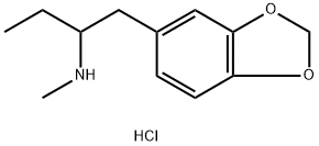 ((±))-N-Methyl-1-(3,4-methylenedioxyphenyl)-2-butylamine hydrochloride (MBDB) Structure