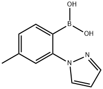 [4-Methyl-2-(1H-pyrazol-1-yl)phenyl]boronic acid Structure