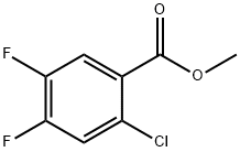 Benzoic acid, 2-chloro-4,5-difluoro-, Methyl ester Structure
