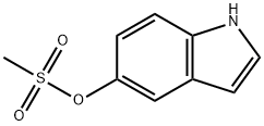 1H-인돌-5-일메탄설포네이트 구조식 이미지