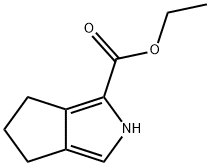 Cyclopenta[c]pyrrole-1-carboxylic acid, 2,4,5,6-tetrahydro-, ethyl ester (9CI) Structure