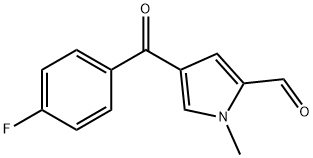 4-(4-FLUOROBENZOYL)-1-METHYL-1H-PYRROLE-2-CARBALDEHYDE 구조식 이미지