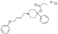 [1-[(E)-4-phenoxybut-2-enyl]-4-phenyl-4-piperidyl] propanoate hydrochl oride Structure