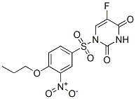 5-fluoro-1-(3-nitro-4-propoxy-phenyl)sulfonyl-pyrimidine-2,4-dione 구조식 이미지