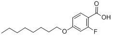 2-플루오로-4-N-옥틸옥시벤조산 구조식 이미지