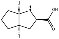 사이클로펜타[b]피롤-2-카복실산,옥타하이드로-,(2R,3aR,6aR)-(9CI) 구조식 이미지