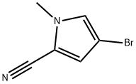 4-Bromo-1-methyl-1H-pyrrole-2-carbonitrile Structure