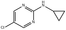 (5-Chloro-pyrimidin-2-yl)-cyclopropyl-amine 구조식 이미지