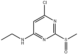 (6-Chloro-2-methanesulfinyl-pyrimidin-4-yl)-ethyl-amine 구조식 이미지