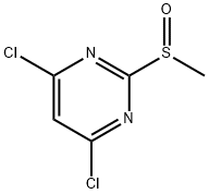 4,6-Dichloro-2-methanesulfinyl-pyrimidine Structure