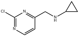 (2-Chloro-pyrimidin-4-ylmethyl)-cyclopropyl-amine Structure