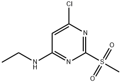 (6-Chloro-2-methanesulfonyl-pyrimidin-4-yl)-ethyl-amine 구조식 이미지