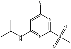 (6-Chloro-2-methanesulfonyl-pyrimidin-4-yl)-isopropyl-amine Structure