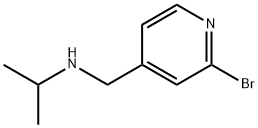 (2-Bromo-pyridin-4-ylmethyl)-isopropyl-amine 구조식 이미지
