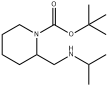 tert-butyl 2-((isopropylamino)methyl)piperidine-1-carboxylate Structure