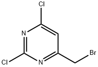 4-Bromomethyl-2,6-dichloro-pyrimidine 구조식 이미지