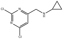 Cyclopropyl-(2,6-dichloro-pyrimidin-4-ylmethyl)-amine 구조식 이미지