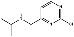 (2-Chloro-pyrimidin-4-ylmethyl)-isopropyl-amine 구조식 이미지