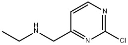 (2-Chloro-pyrimidin-4-ylmethyl)-ethyl-amine 구조식 이미지