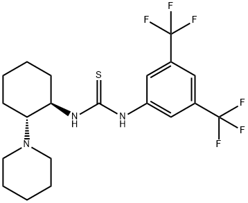 N-[3,5-bis(trifluoroMethyl)phenyl]-N'-[(1R,2R)-2-(1-piperidinyl)cyclohexyl]-Thiourea Structure