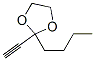 1,3-Dioxolane,  2-butyl-2-ethynyl- Structure