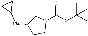 (R)-1-BOC-3-시클로프로필아미노-피롤리딘 구조식 이미지