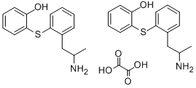 2-((2-(2-Aminopropyl)phenyl)thio)phenol ethanedioate (2:1) (salt) Structure