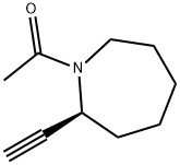 1H-아제핀,1-아세틸-2-에티닐헥사하이드로-,(S)-(9CI) 구조식 이미지