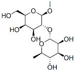 메틸2-O-알파-람노피라노실-베타-갈락토피라노사이드 구조식 이미지