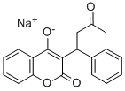 와파린소듐;쿠마린,3-(알파-아세토닐벤질)-4-하이드록시-,소듐염 구조식 이미지