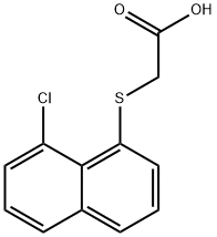 2-(8-CHLORO-1-NAPHTHYLTHIO)ACETIC ACID Structure