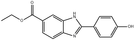5(6)-CARBETHOXY-2-(4'-HYDROXYPHENYL)-BENZIMIDAZOLE Structure