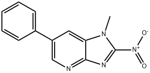 1-메틸-2-니트로-6-페닐이미다조[4,5-B]피리딘 구조식 이미지
