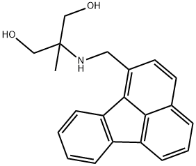 2-(fluoranthen-1-ylmethylamino)-2-methyl-propane-1,3-diol Structure