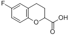 6-Fluoro-3,4-dihydro-2H-1-benzopyran-2-carboxylic acid Structure
