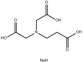 BETA-ALANINE-N,N-DIACETICACIDTRISODIUMSALT Structure