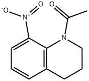 1-(8-Nitro-3,4-dihydro-2H-quinolin-1-yl)-ethanone 구조식 이미지