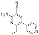 2-amino-3-cyano-6-ethyl-5-(4-pyridyl)pyridine Structure