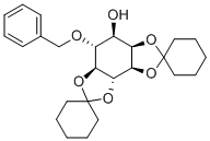 1-O-BENZOYL-2,3:5,6-DI-O-ISOPROPYLIDENE-MYO-INOSITOL 구조식 이미지