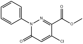 METHYL 4-CHLORO-6-OXO-1-PHENYL-1,6-DIHYDRO-3-PYRIDAZINECARBOXYLATE 구조식 이미지
