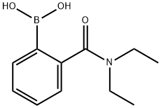 2-(N,N-디에틸아미노카르보닐)페닐보론산 구조식 이미지