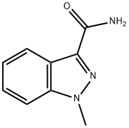 1-메틸-1H-인다졸-3-카르복사미드 구조식 이미지