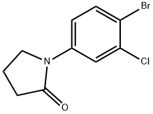 1-(4-브로모-3-클로로페닐)피롤리딘-2-온 구조식 이미지