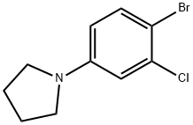 1-(4-Bromo-3-chlorophenyl)pyrrolidine Structure