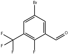 5-Bromo-2-fluoro-3-(trifluoromethyl)benzaldehyde Structure