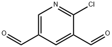 2-Chloro-pyridine-3,5-dicarbaldehyde 구조식 이미지